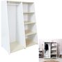 Voir la diapositive 2 : The Home Deco Factory Penderie pour enfant - Blanc
