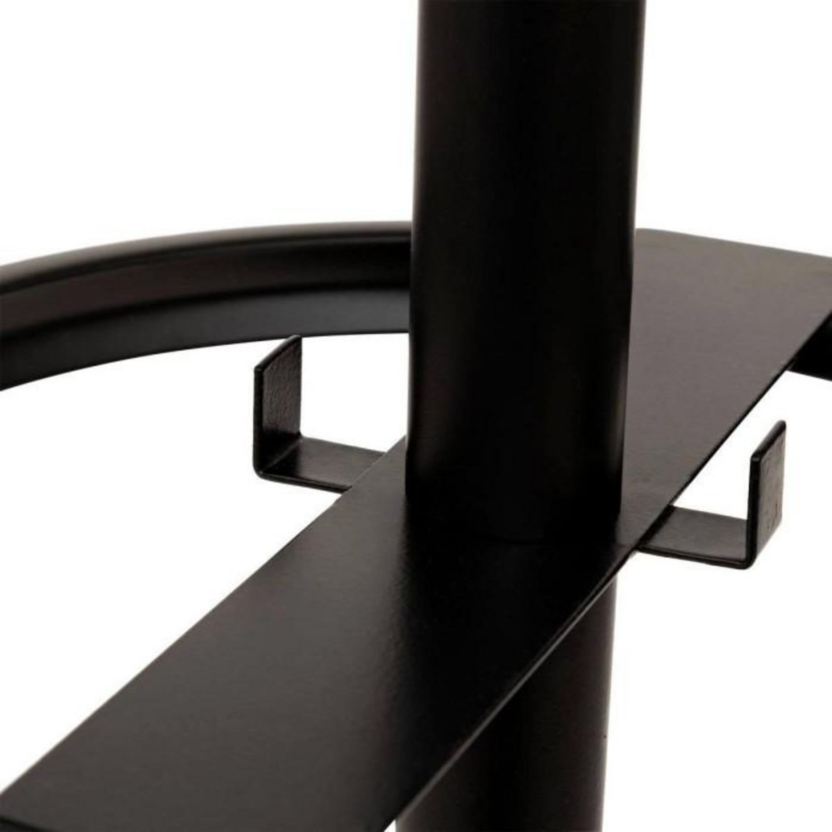 FIVE Porte-Manteaux 8 Tiges en Métal  Hélix  175cm Noir