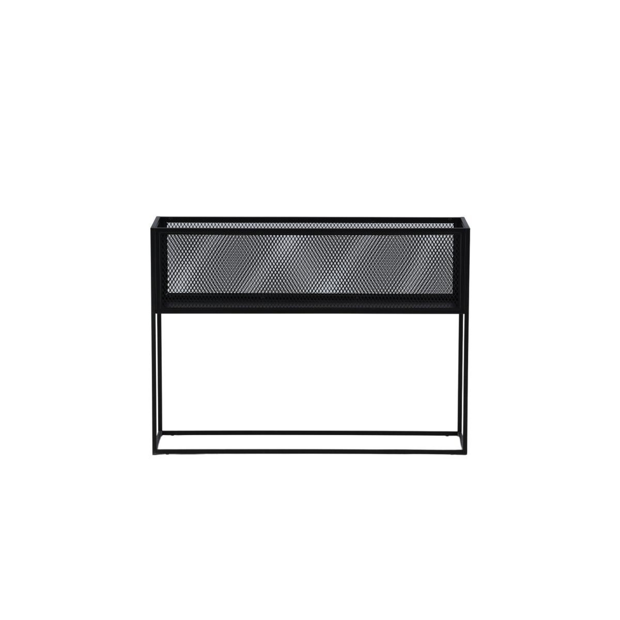 Voir la diapositive 2 : Paris Prix Console design en métal  netz  110cm noir