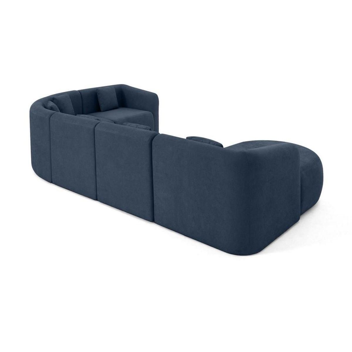 LISA DESIGN Ikare - canapé modulable d'angle gauche - 6 places - en tissu