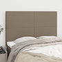 Voir la diapositive 1 : VIDAXL Tetes de lit 4 pcs Taupe 72x5x78/88 cm Tissu