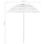 Voir la diapositive 6 : VIDAXL Parasol de plage Hawaii blanc 180 cm