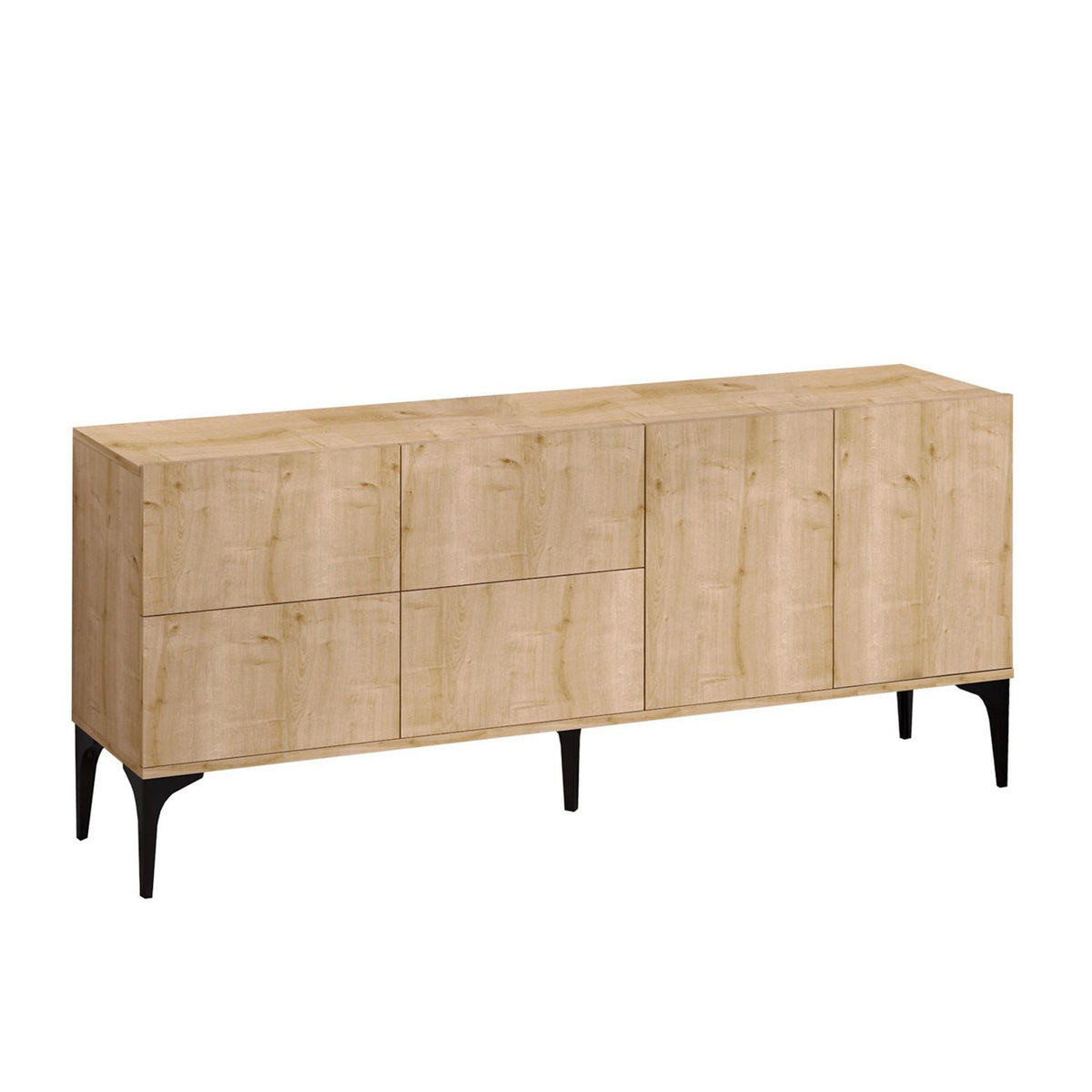 Habitat et Jardin Buffet en bois  Laika  - 180 x 40 x 80 cm - Beige