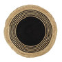 Voir la diapositive 1 : Paris Prix Tapis Rond Déco en Jute  Limo  90cm Noir