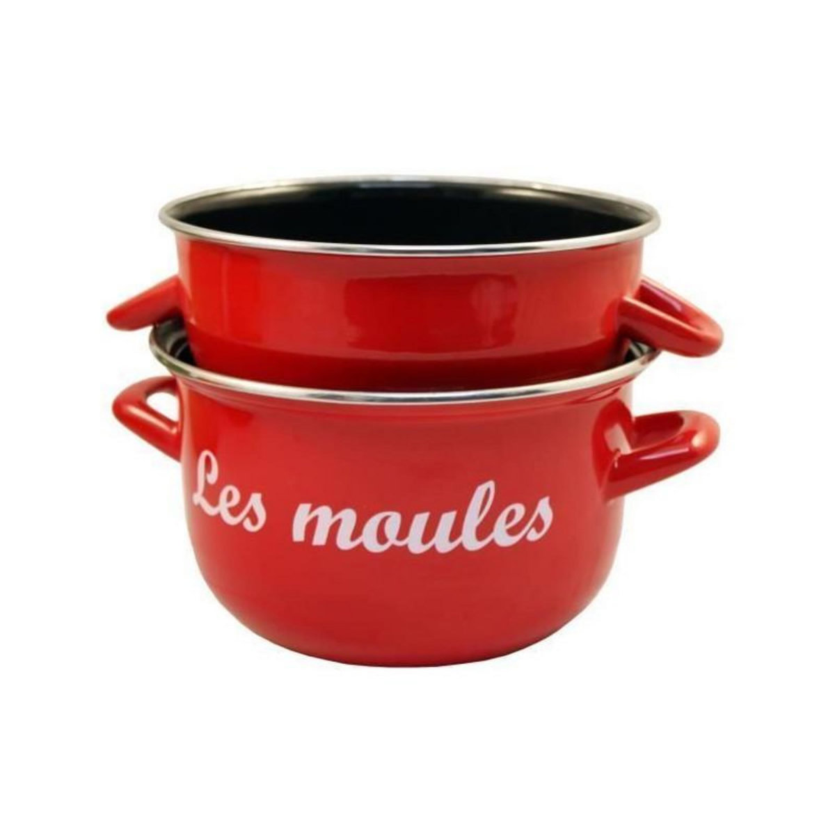 BAUMALU BAUMALU Marmite a moules - 24 cm - Rouge marquage