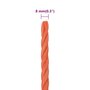 Voir la diapositive 6 : VIDAXL Corde de travail Orange 8 mm 100 m Polypropylene