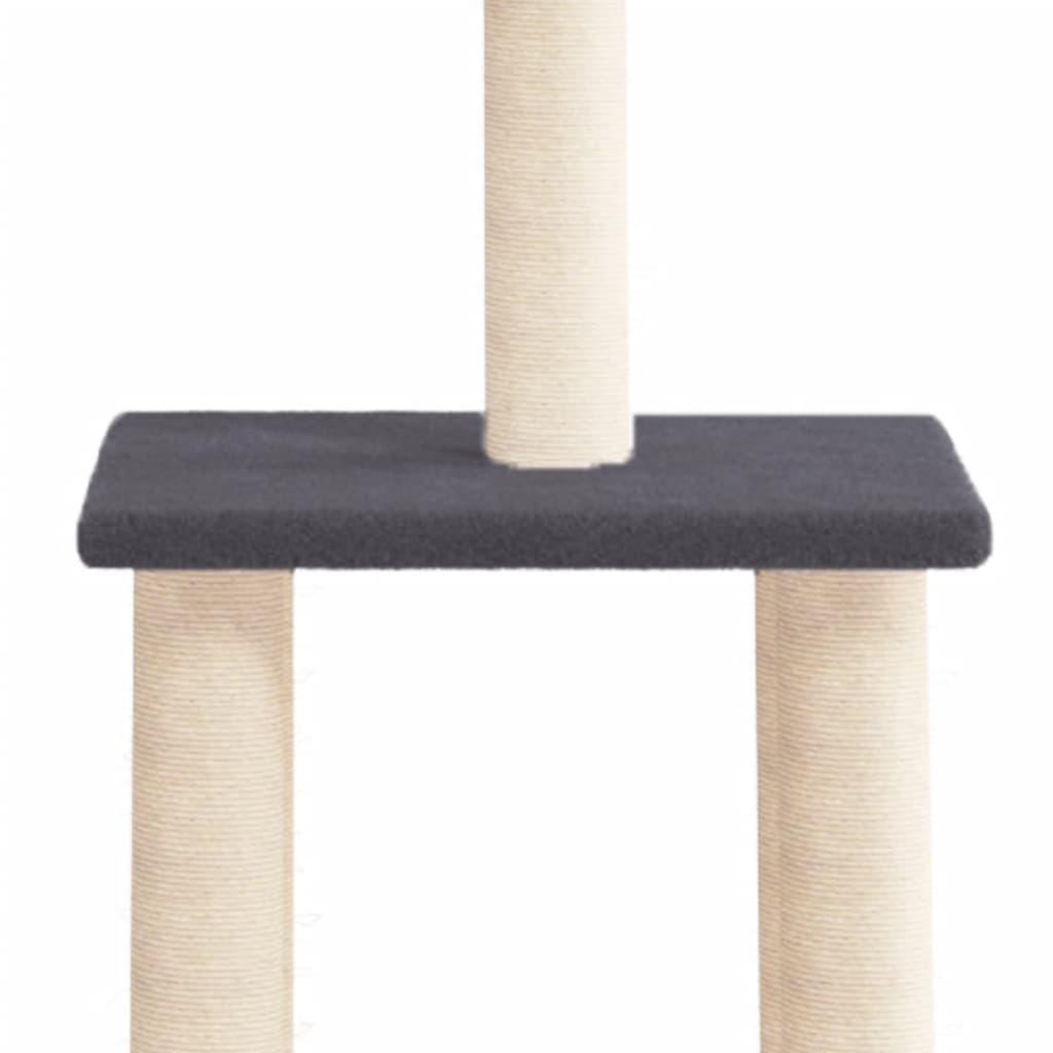 Voir la diapositive 4 : VIDAXL Arbre a chat avec griffoirs en sisal gris fonce 85,5 cm