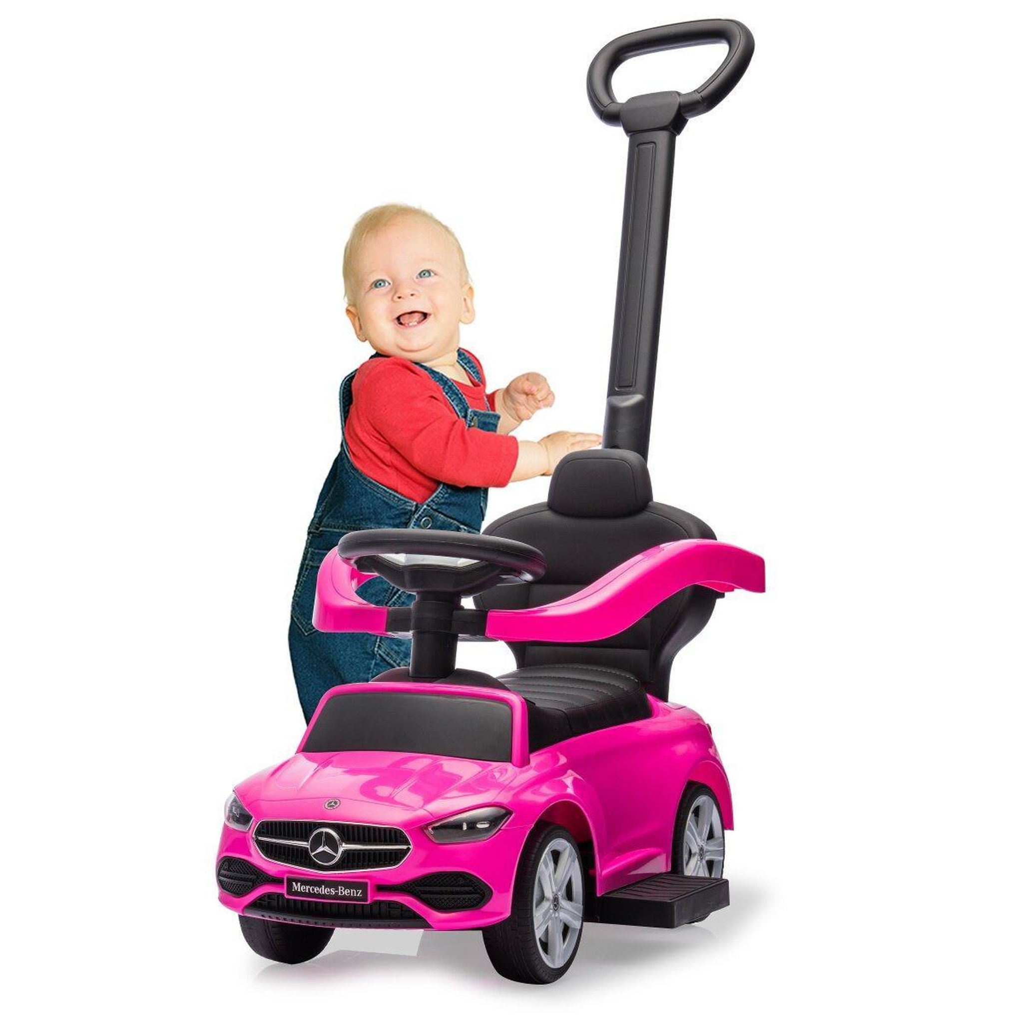 Voir la diapositive 3 : Jamara Porteur Mercedes Classe C rose 3-en-1