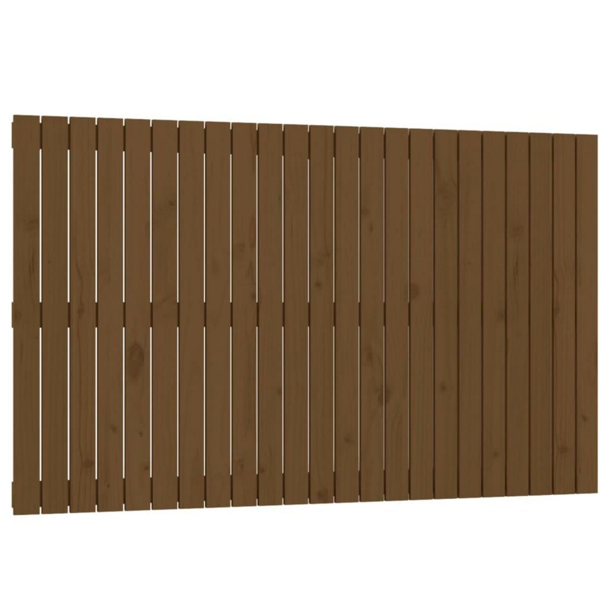VIDAXL Tete de lit murale Marron miel 147x3x90 cm Bois massif de pin