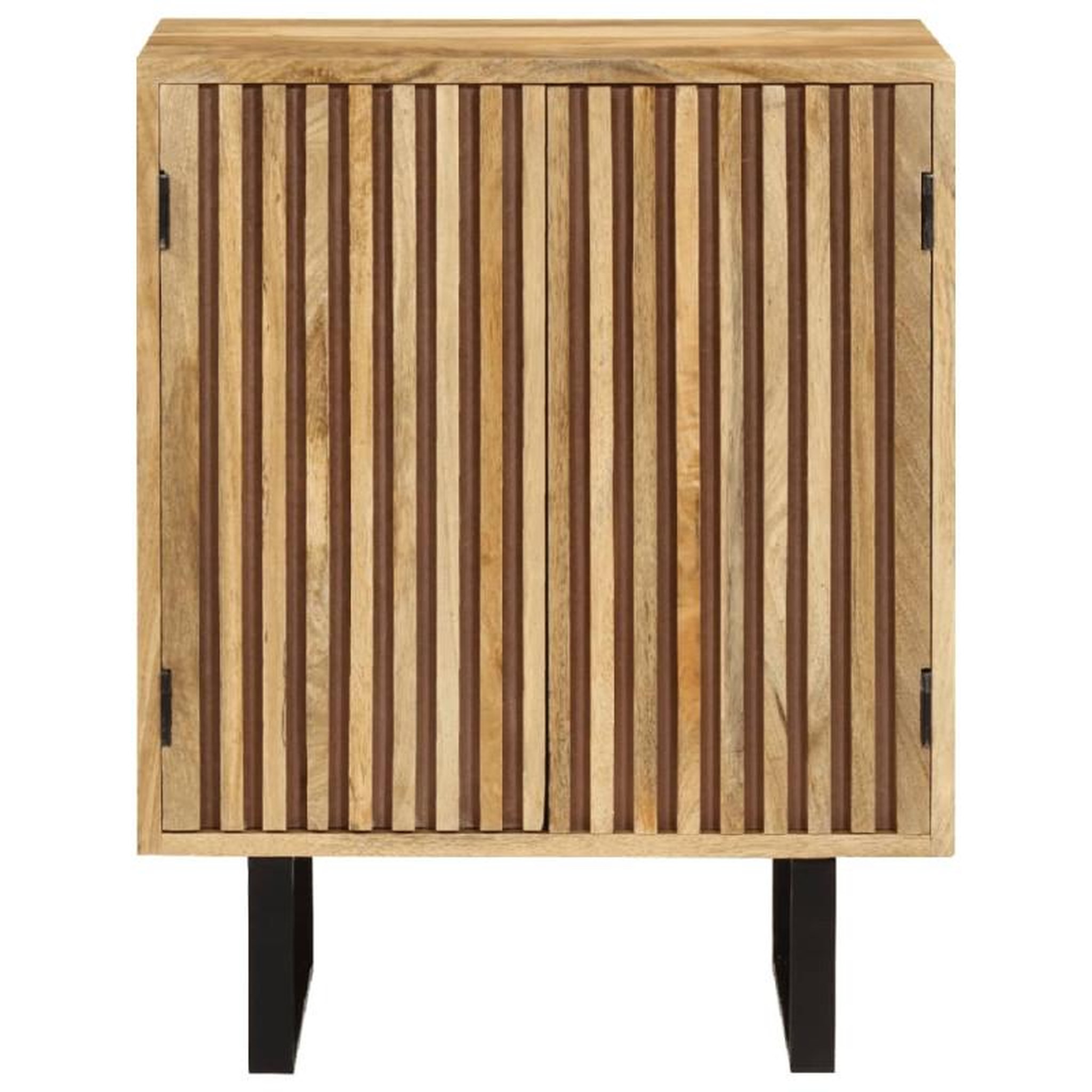 Voir la diapositive 2 : VIDAXL Buffet avec 2 portes 55x35x70 cm bois massif de manguier