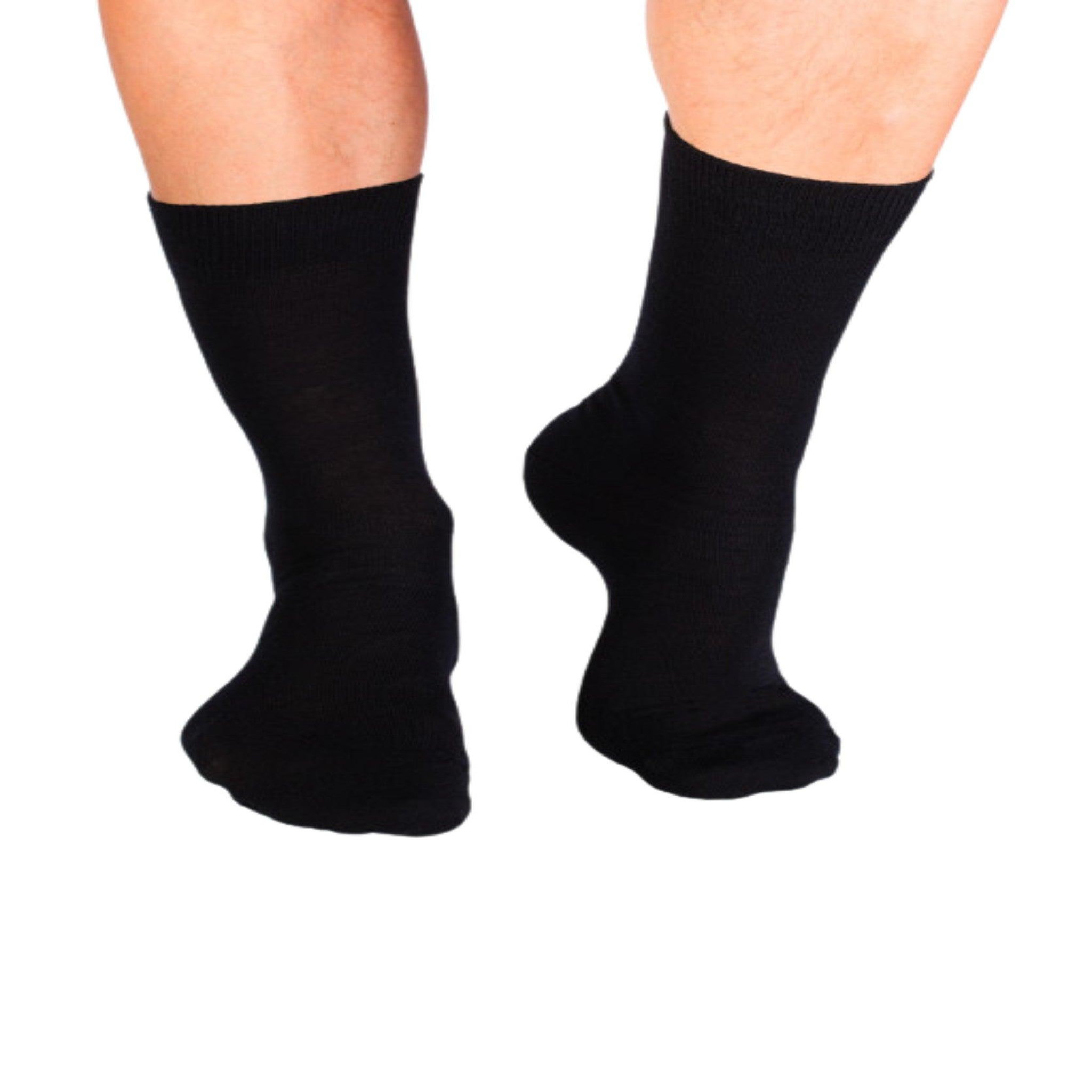 Voir la diapositive 3 : PIRIN HILL Chaussettes laine mérinos & coton noires