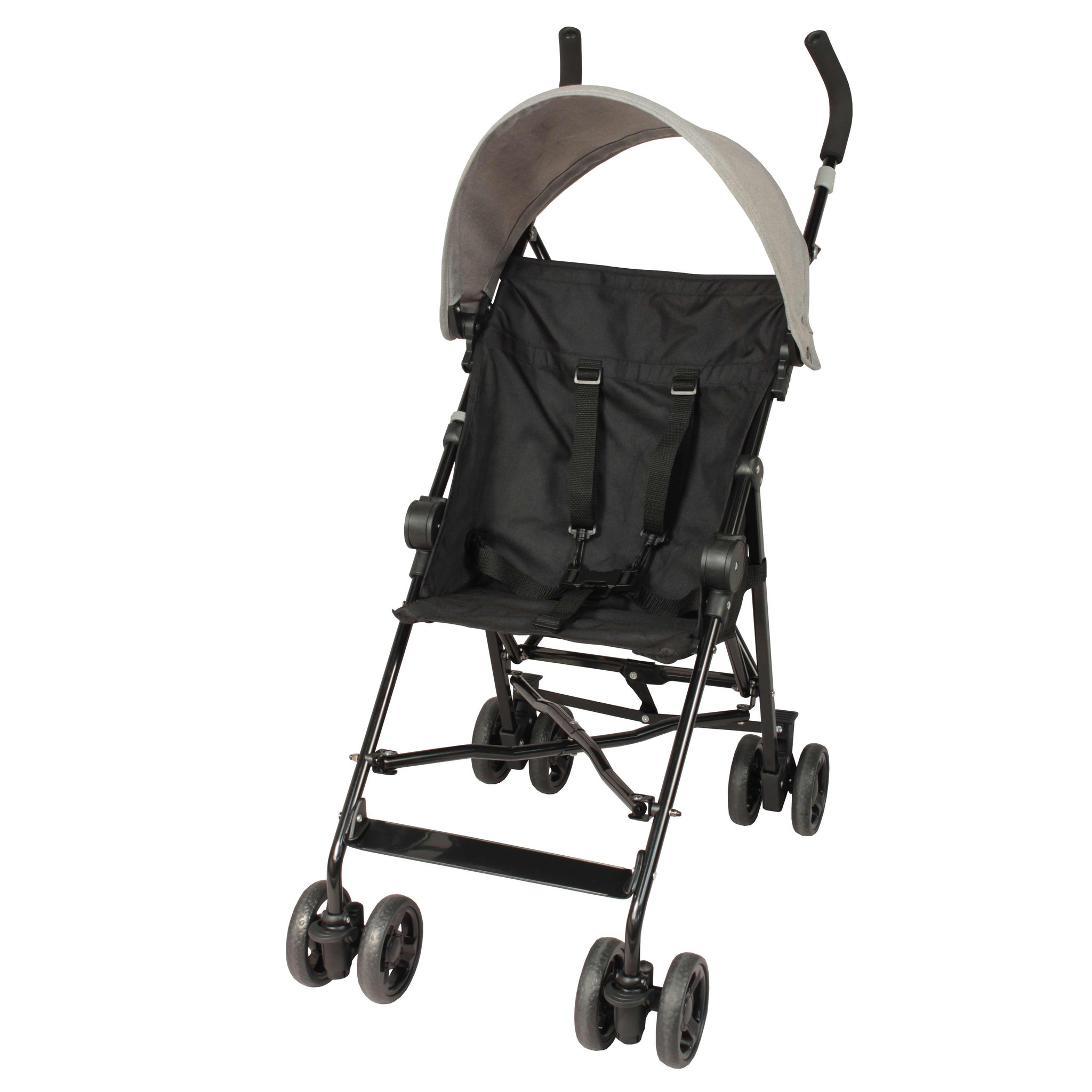 Voir la diapositive 1 : LOOPING Looping Poussette Canne Fixe avec Canopy | Black Chiné