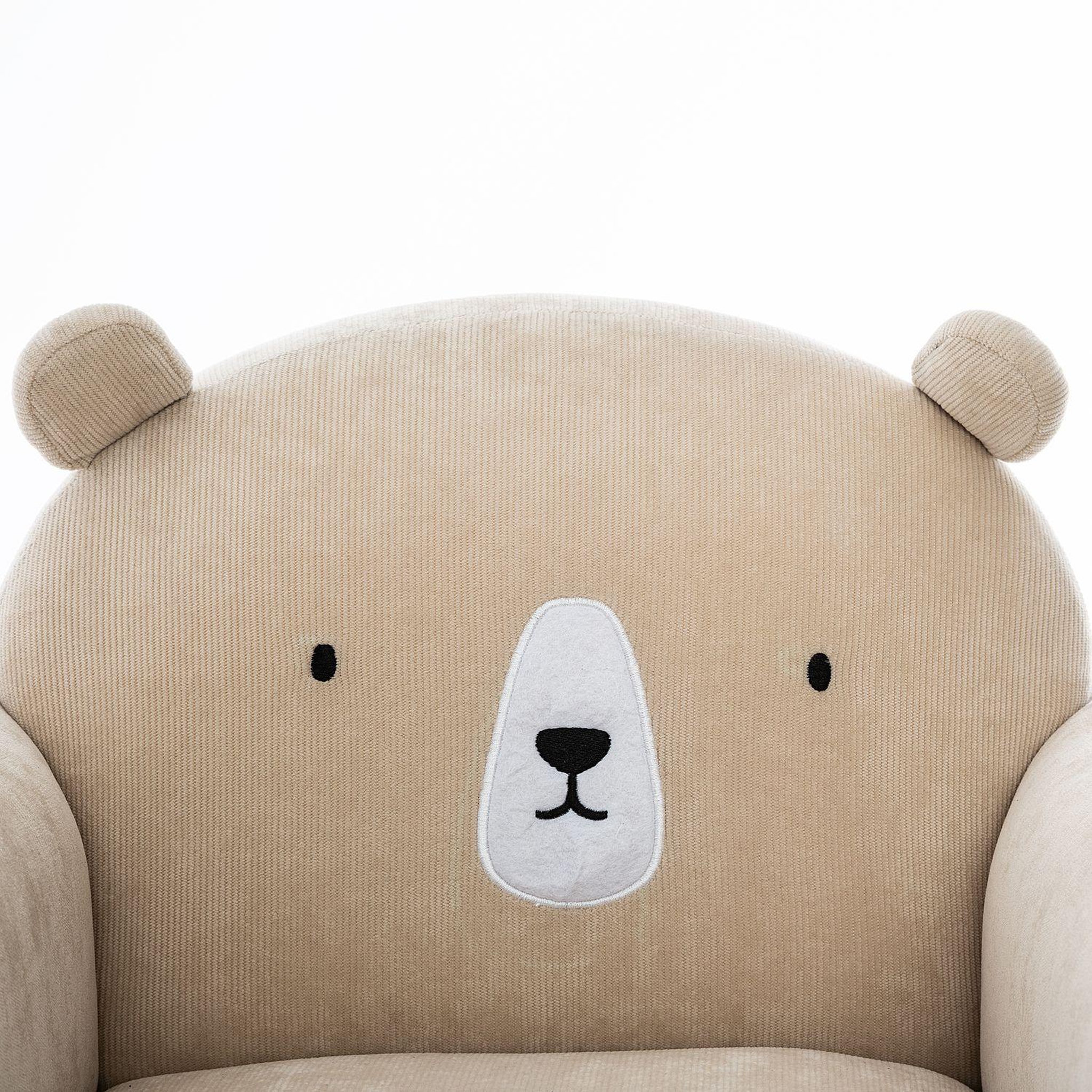 Voir la diapositive 3 : Atmosphera Kids Fauteuil enfant design bois ours - beige