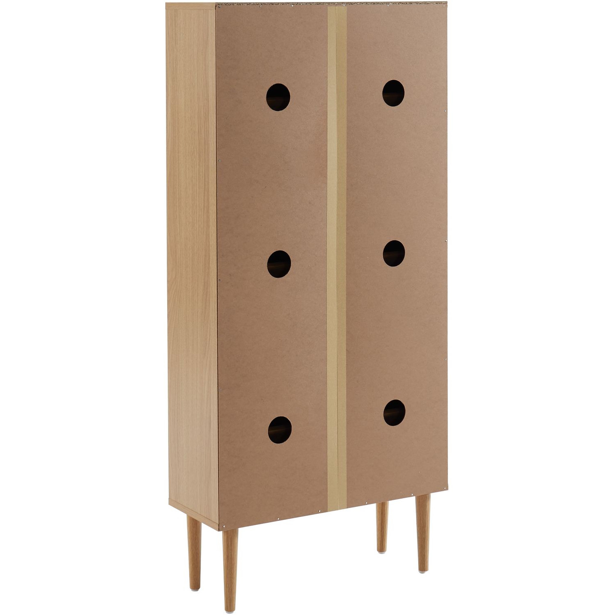 Voir la diapositive 8 : Meuble À Chaussures Cannage Et Décor Bois 3 Portes - L60 cm AMANDINE
