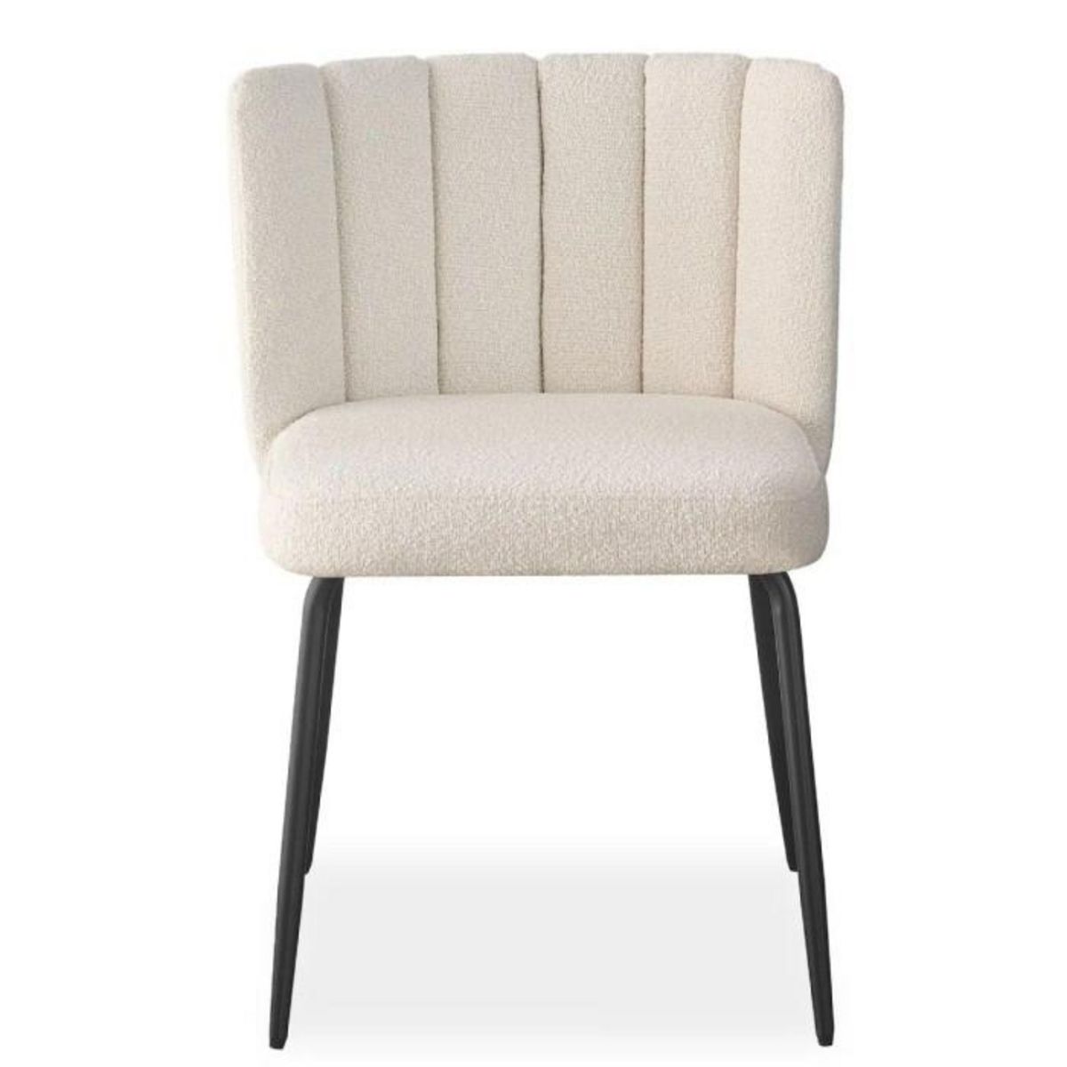 Paris Prix Lot de 6 Chaises Design Bouclette  Irina  79cm Crème