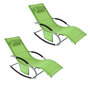 Voir la diapositive 1 : SOBUY SoBuy - Lot de 2 chaises à bascule pour jardin - Moderne - OGS28X2