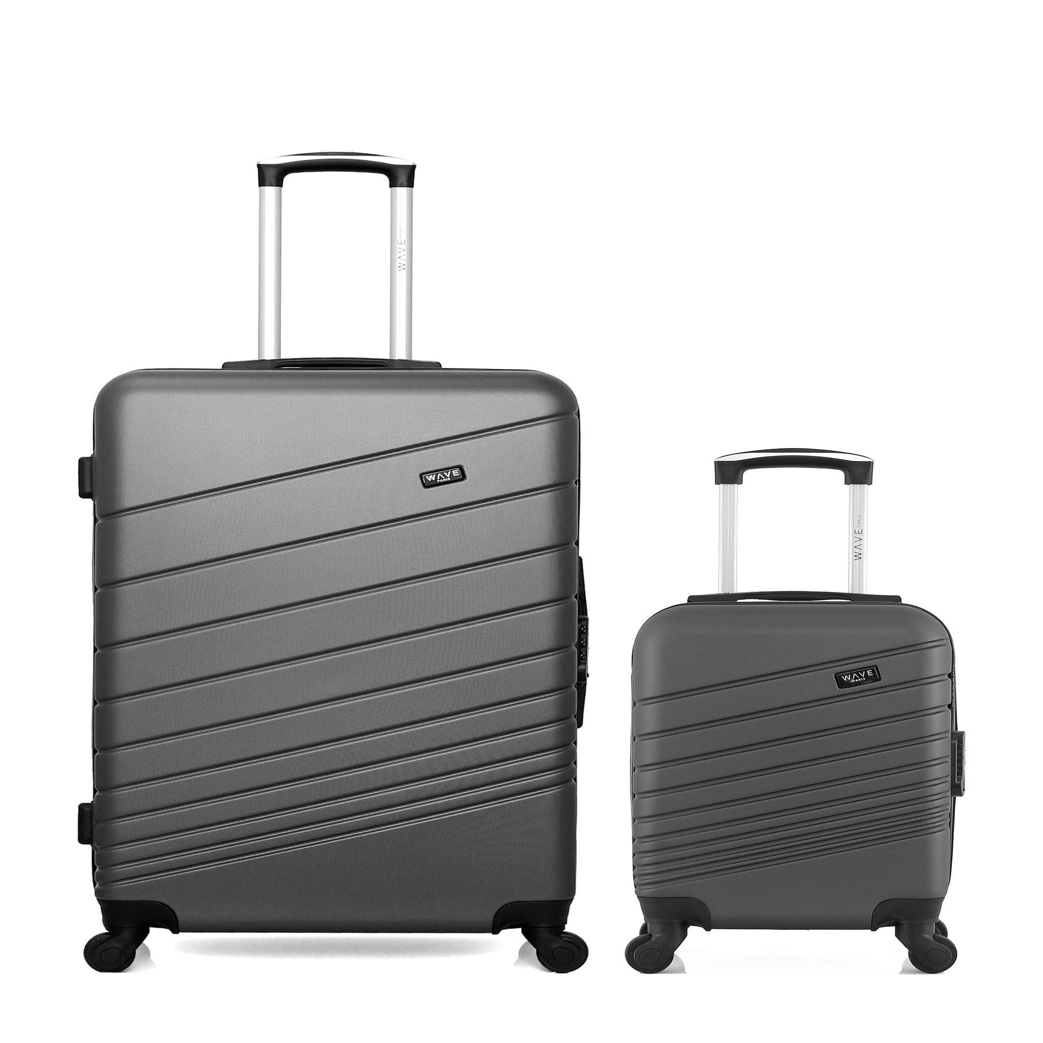 WAVE PARIS Lot de 2 - valises grand format et cabine xxs tigre