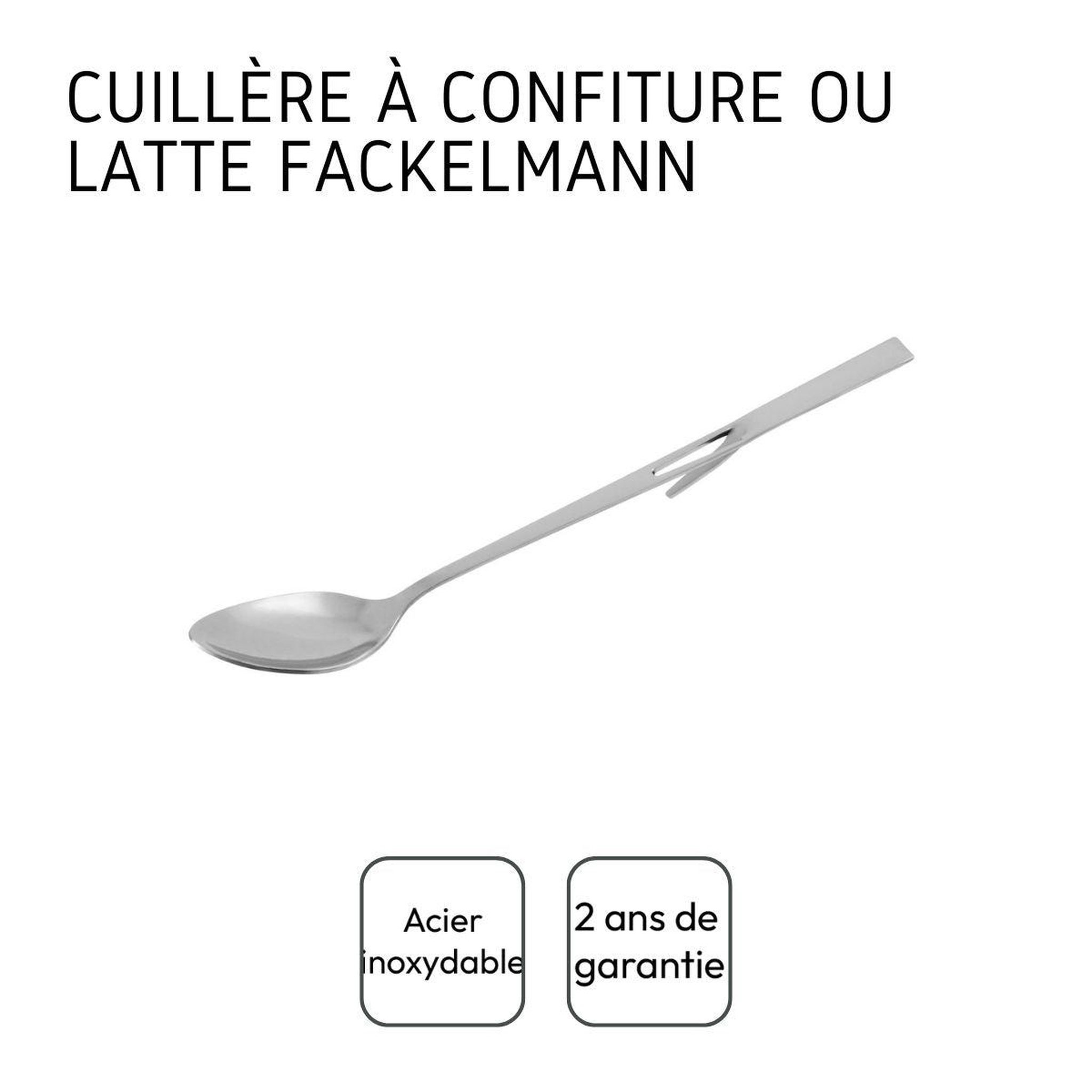 Voir la diapositive 4 : Fackelmann Cuillère à confiture en acier inoxydable fackelmann