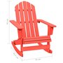 Voir la diapositive 6 : VIDAXL Chaise a bascule de jardin Adirondack bois de sapin rouge