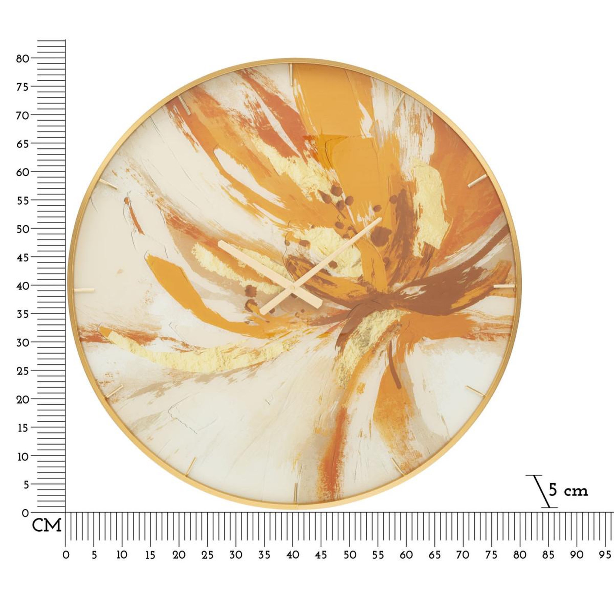 Voir la diapositive 6 : Paris Prix Horloge murale en verre  toply  80cm multicolore