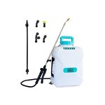 INTEC Pulvérisateur à batterie 20V 12L Batterie lithium 4.0Ah Chargeur 2 Lances Fibre et Inox 4 Buses INTEC