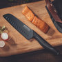 Voir la diapositive 2 : NIROSTA Couteau de cuisine Santoku lame de 16 cm Nirosta Black Edition