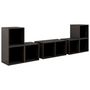 Voir la diapositive 2 : VIDAXL Ensemble de meubles TV 6 pcs Gris brillant Bois d'ingenierie