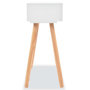 Voir la diapositive 4 : VIDAXL Table console Bois de pin massif 80 x 30 x 72 cm Blanc