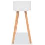 Voir la diapositive 4 : VIDAXL Table console Bois de pin massif 80 x 30 x 72 cm Blanc