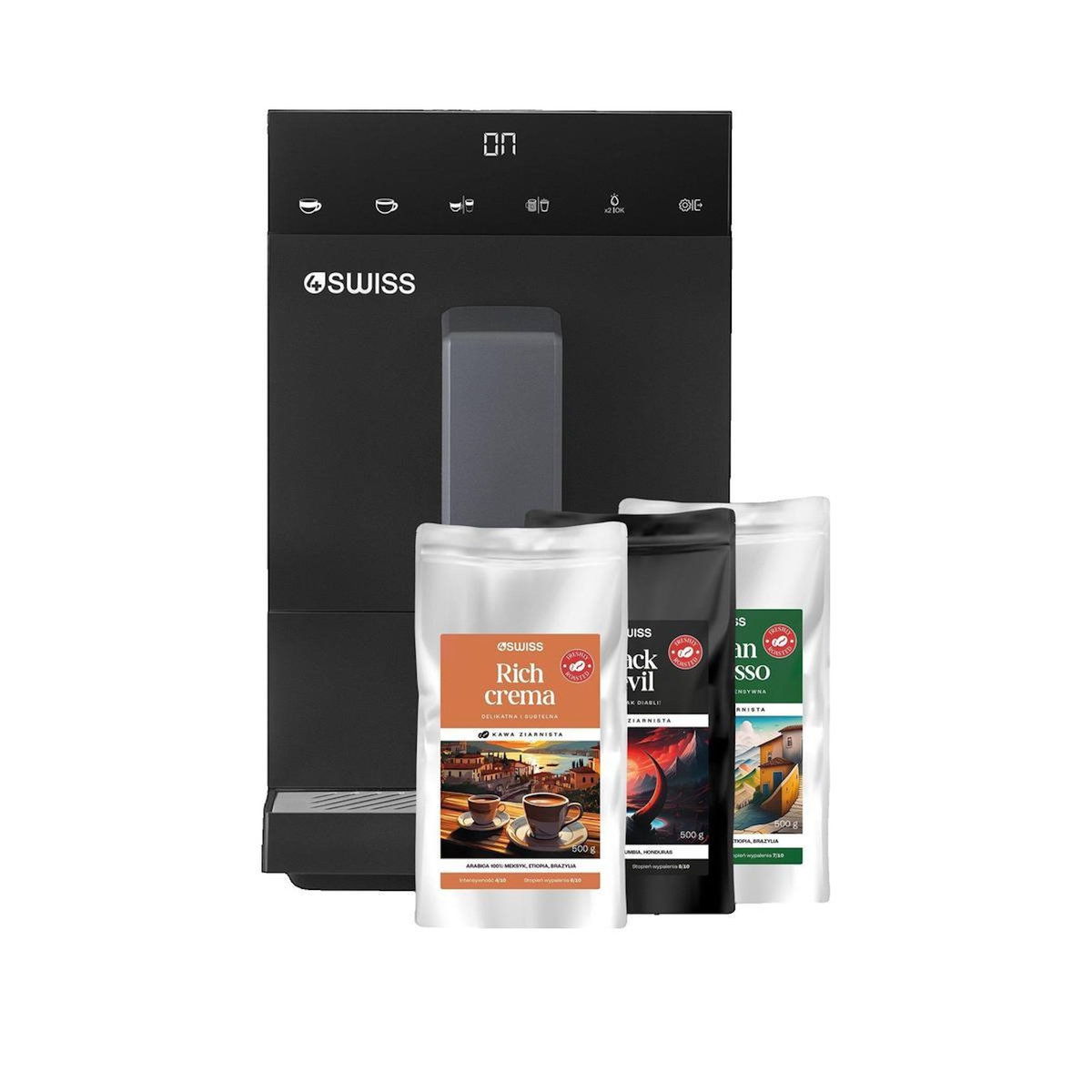 K-SWISS Machine à expresso 4swiss Siena A23 noir