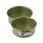 ZENKER Ensemble de 2 Moules à manqué à charnière 20 cm Zenker Green Vision