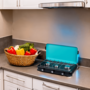 Voir la diapositive 2 : INTEC Plaque de cuisson gaz 3 feux 3000W Table de cuisson portable + Tuyau butane/propane INTEC