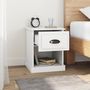 Voir la diapositive 4 : VIDAXL Tables de chevet 2 pcs blanc 39x39x47,5 cm bois d'ingenierie