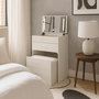 Voir la diapositive 5 : Paris Prix Coiffeuse Compacte Avec Miroir LED  Clarissa  80cm Blanc