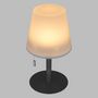 Voir la diapositive 4 : ATMOSPHERA Lampe extérieure Zach - Hauteur 30 cm - Gris foncé