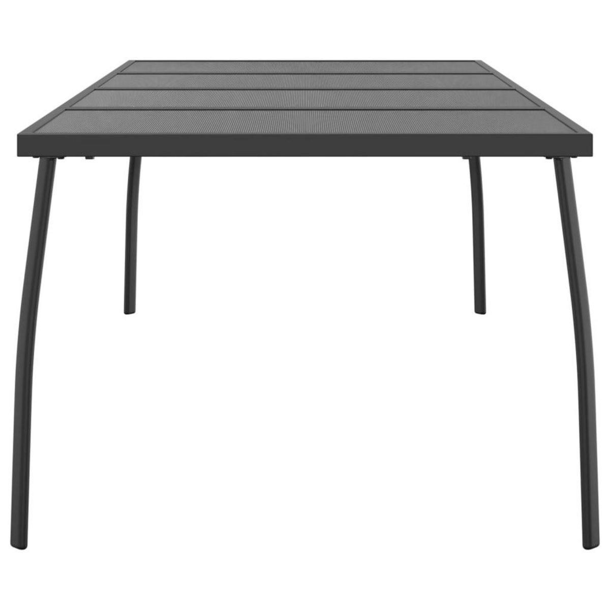 VIDAXL Table de jardin anthracite 200x100x72 cm Treillis d'acier