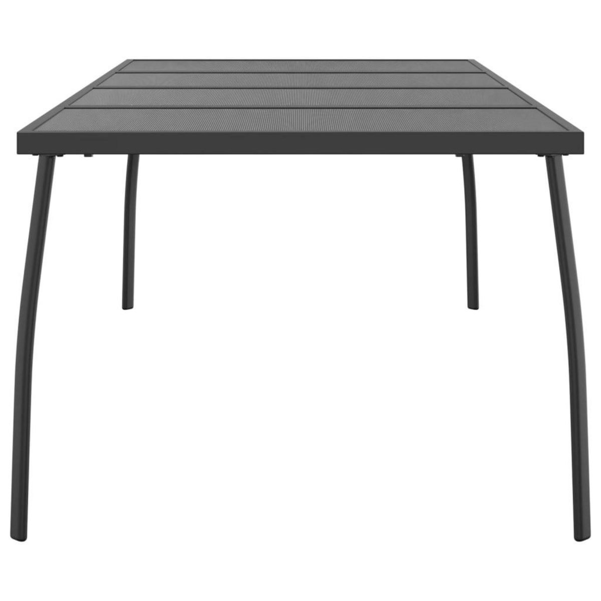 VIDAXL Table de jardin anthracite 200x100x72 cm Treillis d'acier