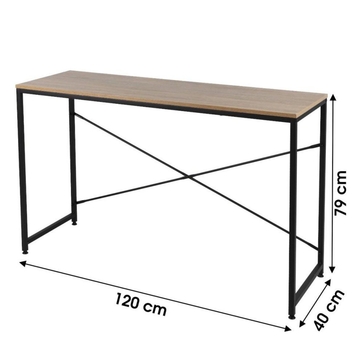 FORNORD Console en métal et panneau de particules 15mm