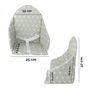 Voir la diapositive 3 : Monsieur Bébé Coussin d'assise universel Miam avec harnais pour chaise haute bébé