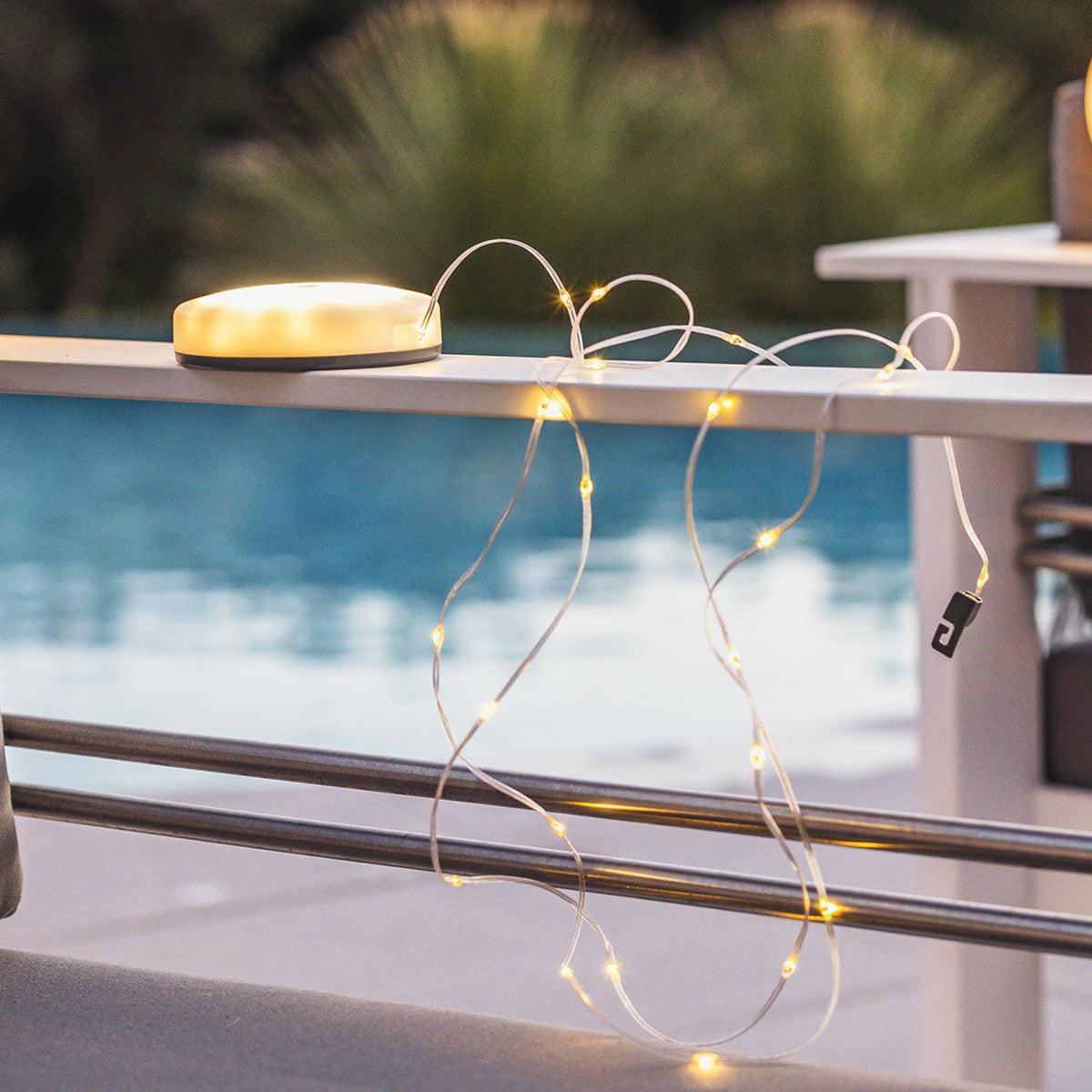 Lumisky Guirlande lumineuse portable ROLY Blanc Plastique 10 M