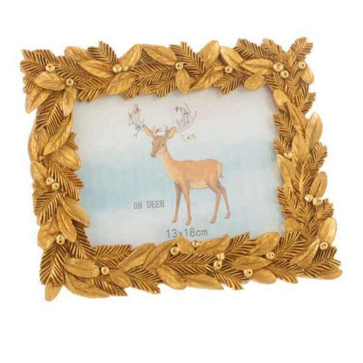 Paris Prix Cadre Photo Déco  Feuilles  13x18cm Or