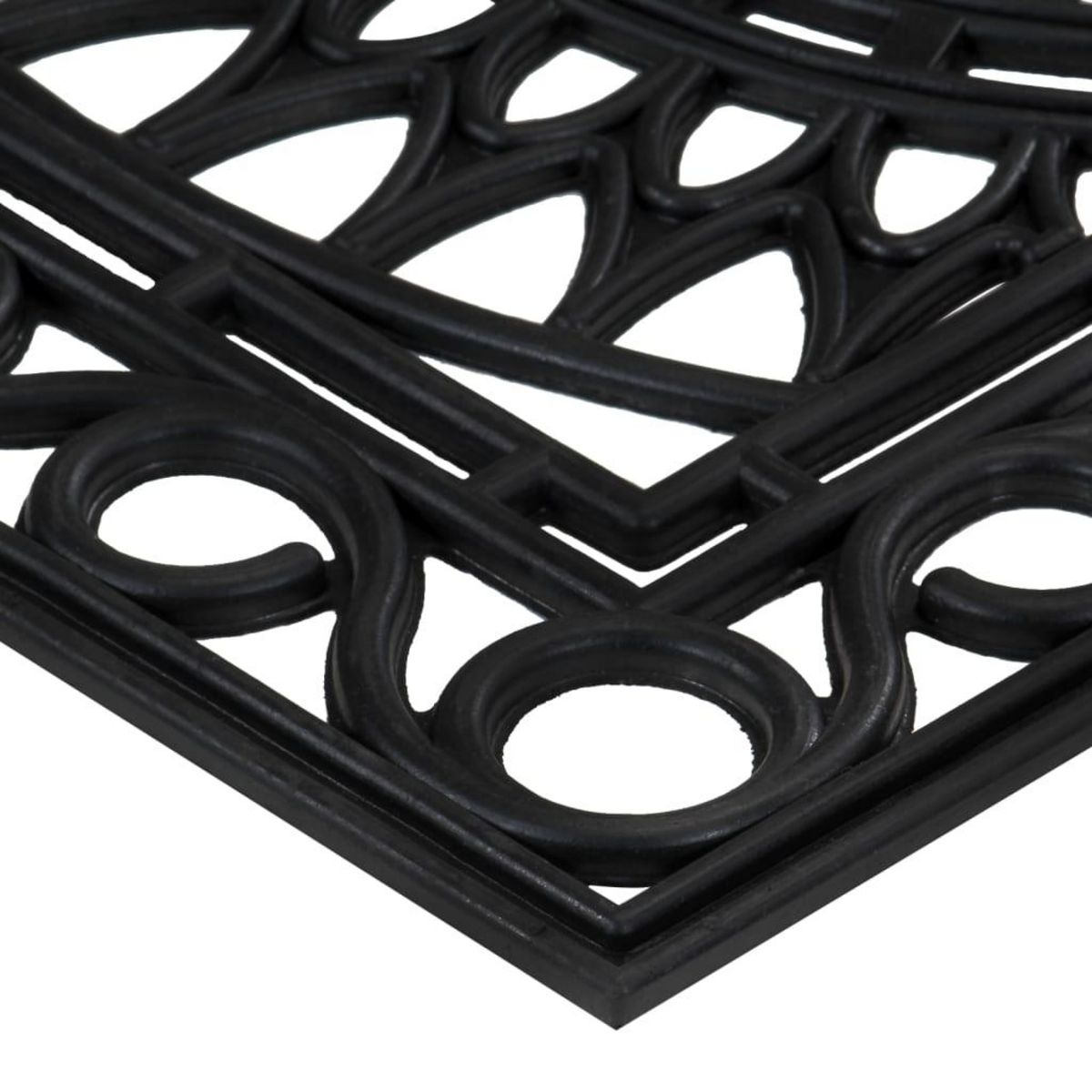 VIDAXL Paillasson rectangulaire 45x75 cm caoutchouc