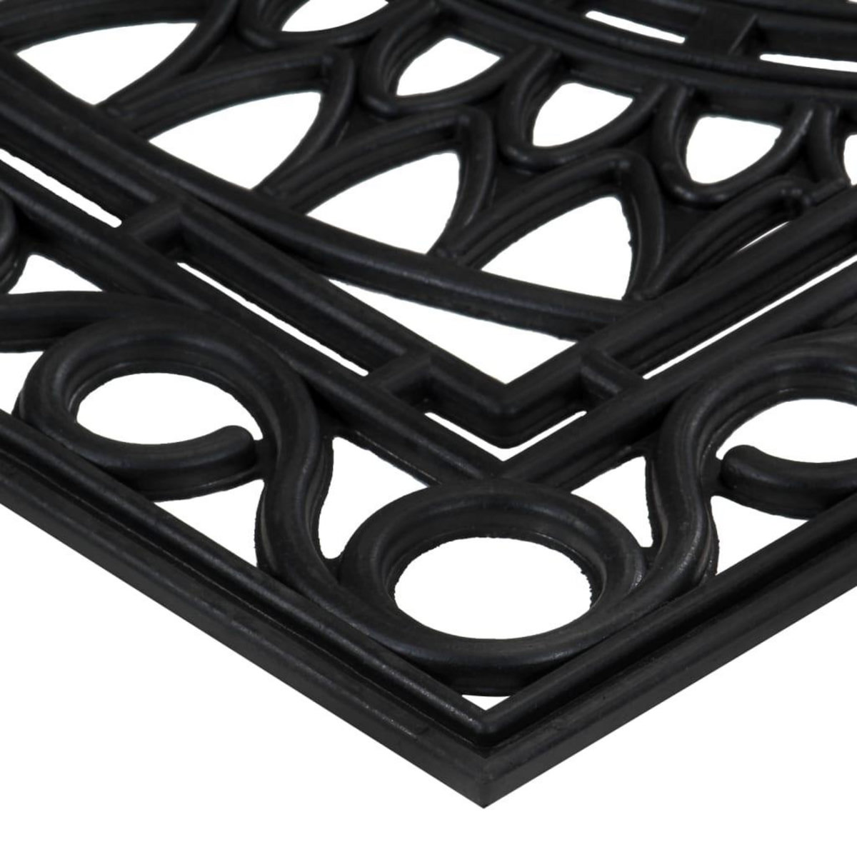 VIDAXL Paillasson rectangulaire 45x75 cm caoutchouc