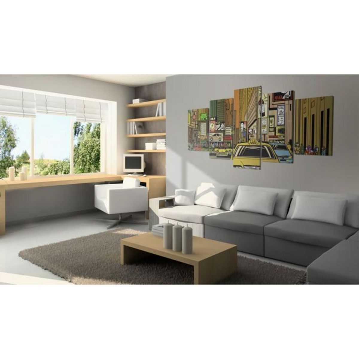 Paris Prix Tableau Imprimé  Rues de New York dans la B. D.