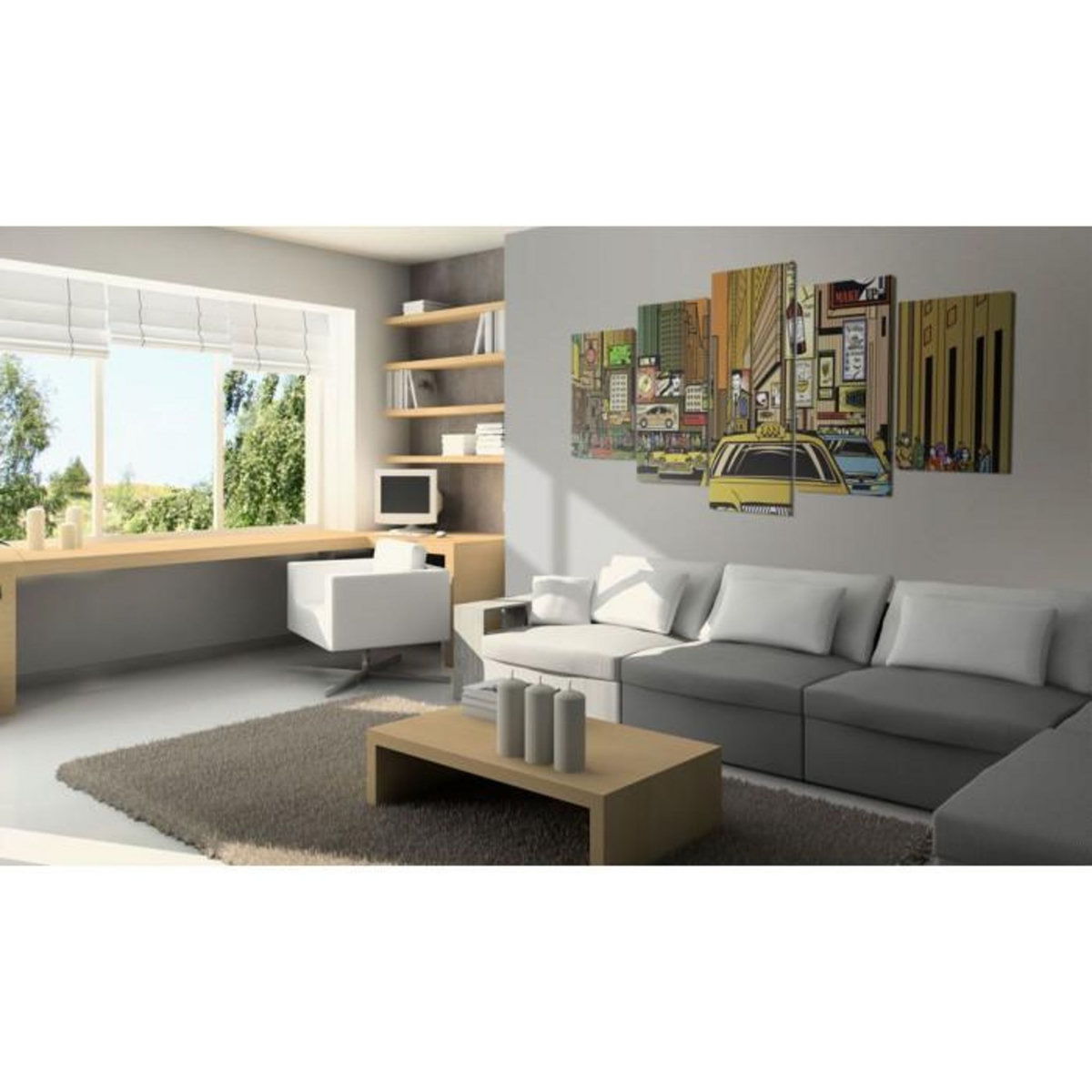 Paris Prix Tableau Imprimé  Rues de New York dans la B. D.