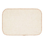 SECRET DE GOURMET Set de Table en Tissu  Sandrine  30x45cm Beige