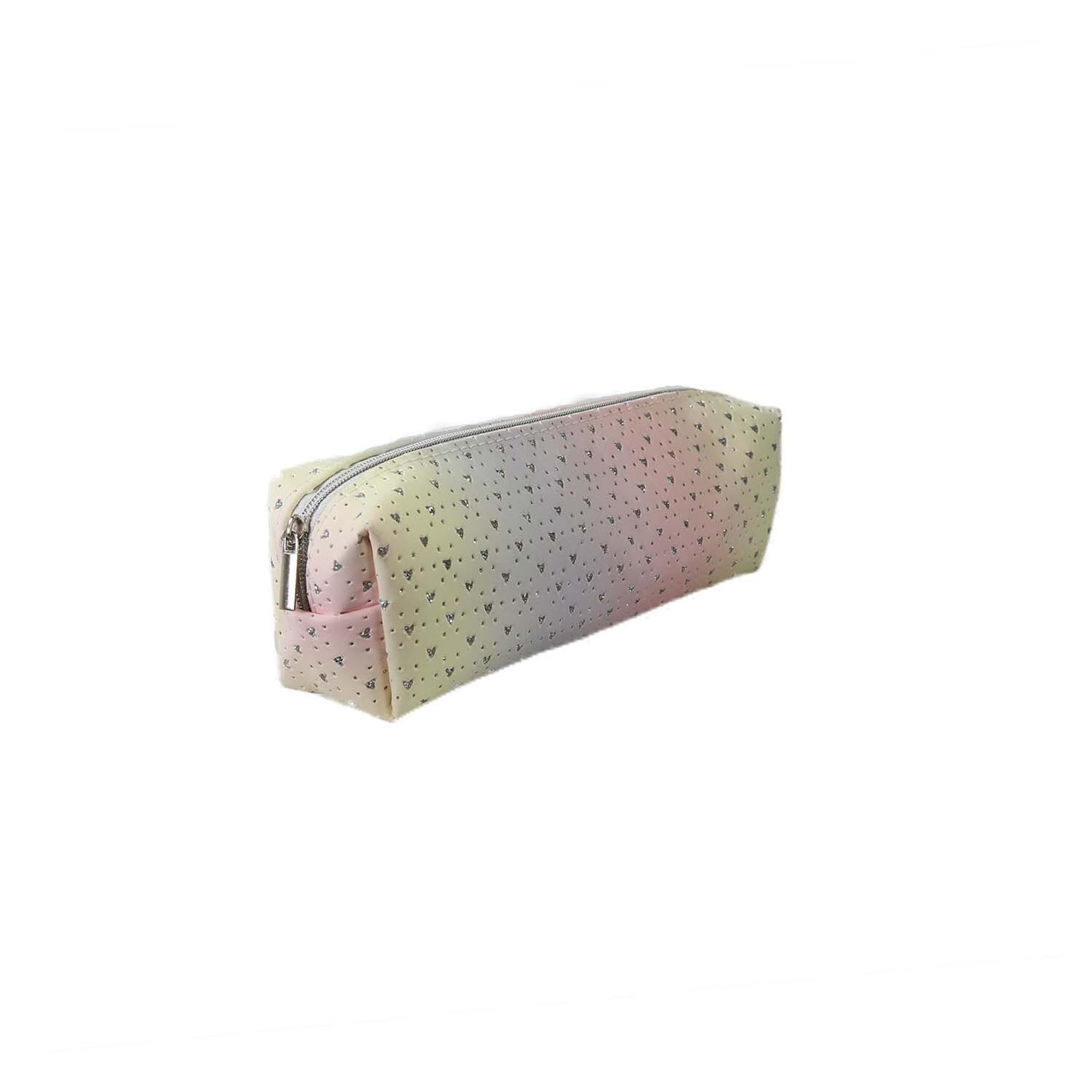 Voir la diapositive 2 : Bagtrotter Trousse scolaire rectangulaire brillante - Multicolore - Fille - 1 compartiment