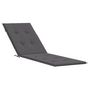 Voir la diapositive 2 : VIDAXL Coussin de chaise de terrasse anthracite (75+105)x50x4 cm