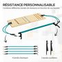 Voir la diapositive 4 : HOMCOM Ensemble pilates 8 pcs barre de pilates, planche inclinée réglable, 6 bandes de résistance