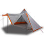Voir la diapositive 2 : VIDAXL Tente familiale tipi 6 personnes gris et orange impermeable
